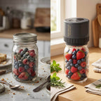 Stop Wasting Food in Your Fridge | Seal any mason jar in seconds — no manual pumping needed